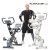 Sean Lee Six Generation X Bike Platinum Foldable Aerobic Exercise Workout Bike Mute Magnetic Control Cardio Exercise Indoor Cycling Equipment