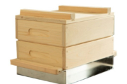 Cypress Steamer 2 Tier Hinoki Seiromushi Steamer Dish Full Set 340 X 260 X 300mm Seiro mushi, Perfect for Steam Cooking Vegetables Meat Fish Rice Dumpling, Japanese Wagyu beef Vegetable Seiro-mushi(蒸籠蒸し) Style
